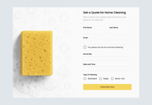 home_cleaning_service_quote_form